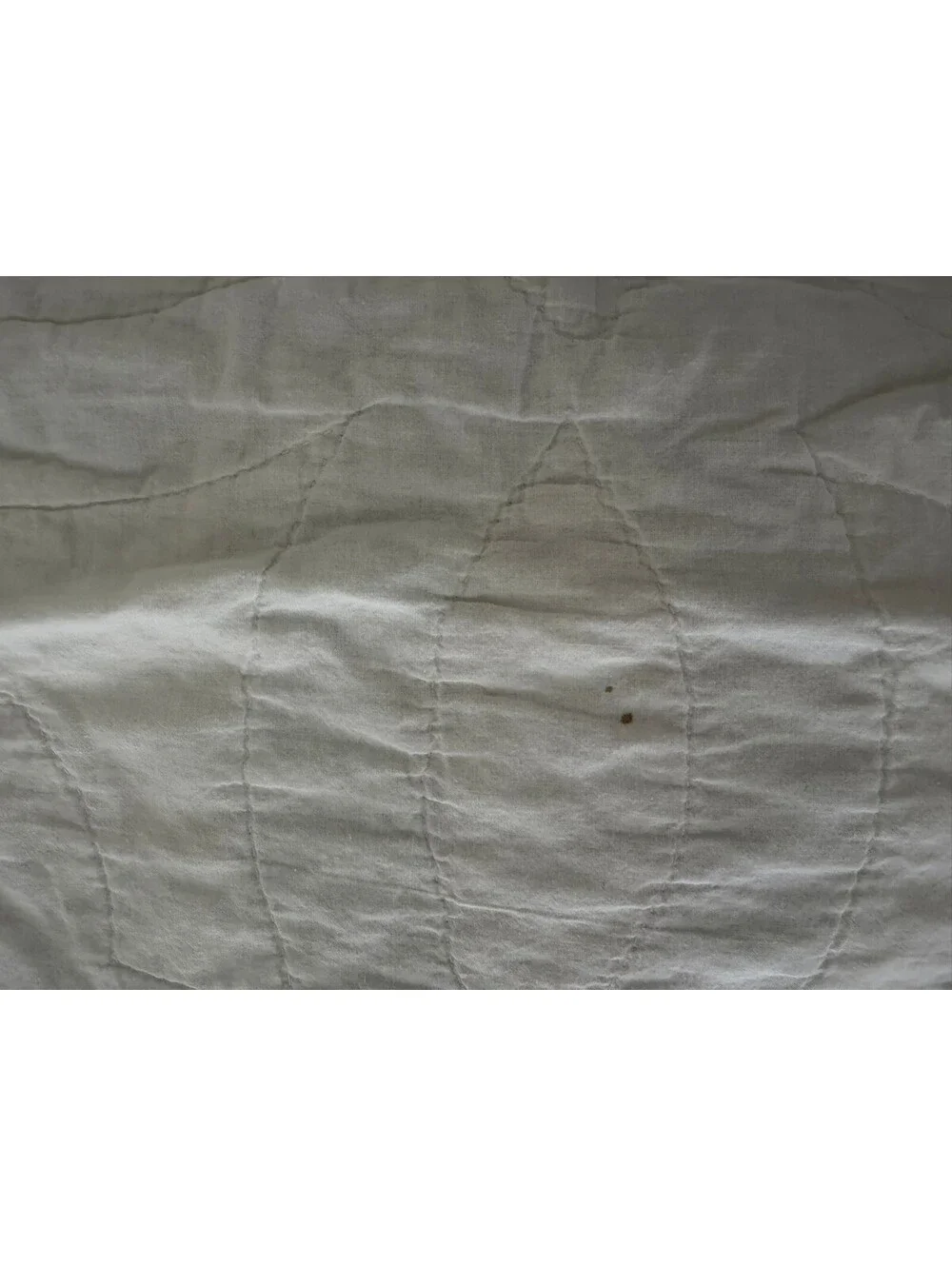 Vintage Hand Stitched Wedding Ring Quilt 82x79 Blue Floral Cottage Farmhouse